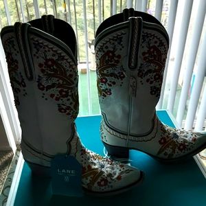 Lane Boots size 10.5 light blue